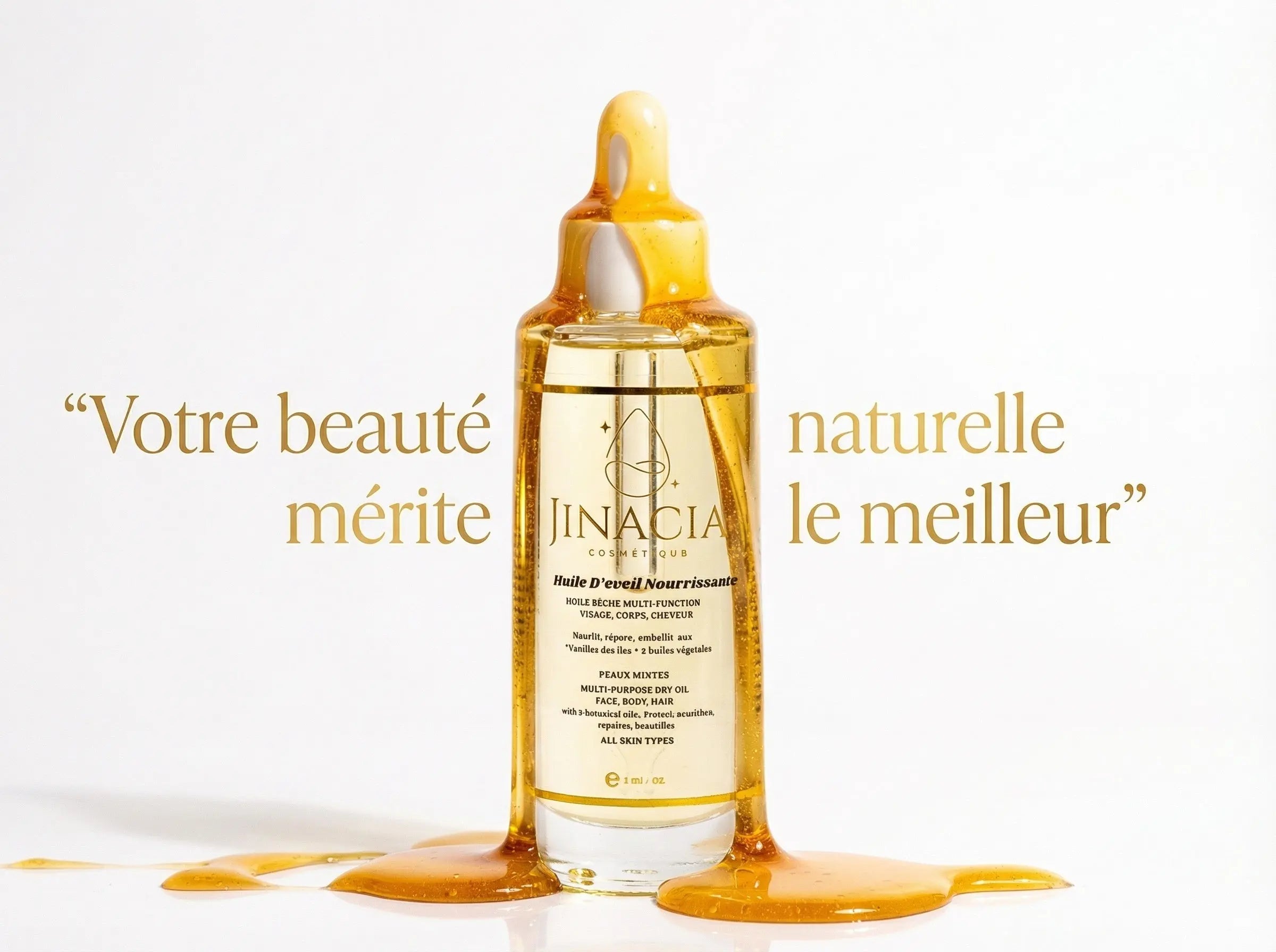 « My Eveil Moment » Huile Nourrissante - 100ML - JINACIA COSMÉTIQUE